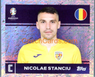 Nicolae Stanciu 2024 Topps UEFA Euro sticker foil #ROM2