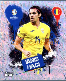 Ianis Hagi 2024 Topps UEFA Euro sticker foil #ROM3