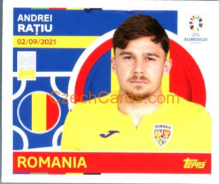 Andrei Rațiu 2024 Topps UEFA Euro sticker #ROM5