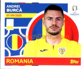 Andrei Burcă 2024 Topps UEFA Euro sticker #ROM10