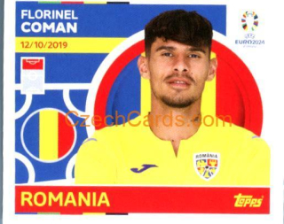 Florinel Coman 2024 Topps UEFA Euro sticker #ROM20