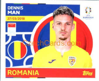 Dennis Man 2024 Topps UEFA Euro sticker #ROM21