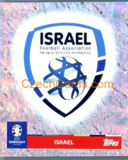 Emblem Israel 2024 Topps UEFA Euro sticker foil #ISR1