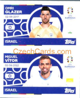 Omri Glazer / Miguel Vítor 2024 Topps UEFA Euro sticker #ISR2-3