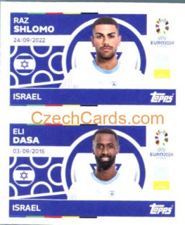 Raz Shlomo / Eli Dasa 2024 Topps UEFA Euro sticker #ISR4-5