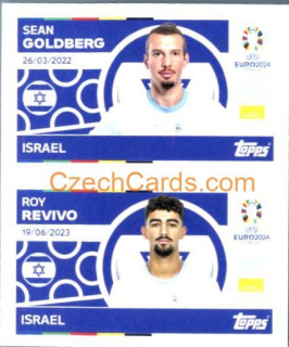 Sean Goldberg / Roy Revivo 2024 Topps UEFA Euro sticker #ISR6-7