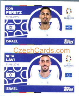 Dor Peretz / Neta Lavi 2024 Topps UEFA Euro sticker #ISR10-11