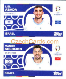 Liel Abada / Manor Solomon 2024 Topps UEFA Euro sticker #ISR14-15