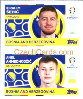 Ibrahim Šehić / Anel Ahmedhodžić 2024 Topps UEFA Euro sticker #BIH2-3