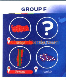 Overview Group F 1/2 2024 Topps UEFA Euro sticker #GF1