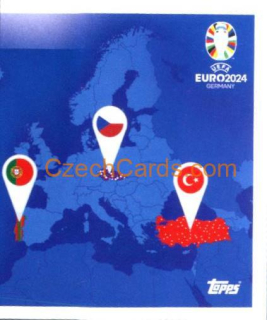 Overview Group F 2/2 2024 Topps UEFA Euro sticker #GF2