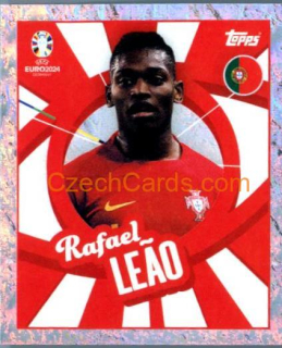 Rafael Leão 2024 Topps UEFA Euro sticker foil #POR-PTW