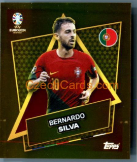 Bernardo Silva 2024 Topps UEFA Euro sticker gold #POR-SP