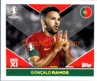 Gonçalo Ramos 2024 Topps UEFA Euro sticker #POR-TOP2