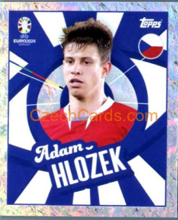 Adam Hložek 2024 Topps UEFA Euro sticker foil #CZE-PTW