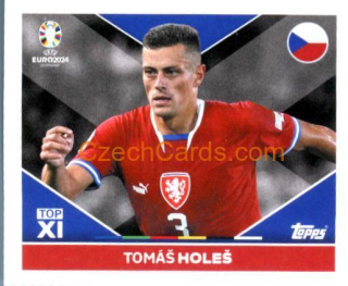 Tomáš Holeš 2024 Topps UEFA Euro sticker #CZE-TOP1