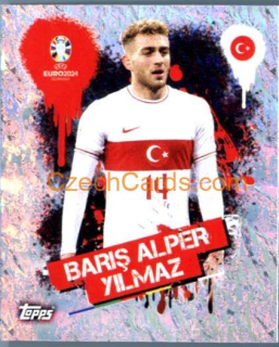 Barış Alper Yılmaz 2024 Topps UEFA Euro sticker foil #TUR3