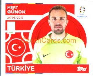 Mert Günok 2024 Topps UEFA Euro sticker #TUR4