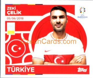 Zeki Çelik 2024 Topps UEFA Euro sticker #TUR5