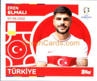 Eren Elmalı 2024 Topps UEFA Euro sticker #TUR7