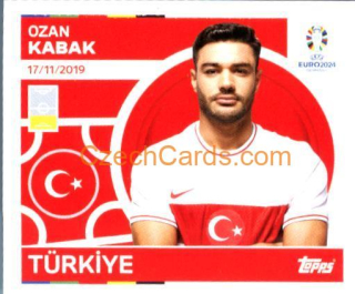 Ozan Kabak 2024 Topps UEFA Euro sticker #TUR9