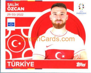 Salih Özcan 2024 Topps UEFA Euro sticker #TUR14