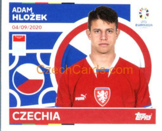 Adam Hložek 2024 Topps UEFA Euro sticker #CZE16