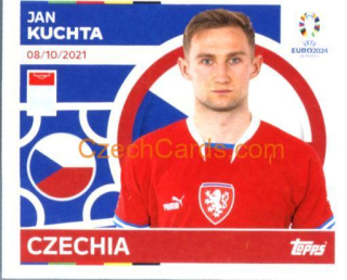 Jan Kuchta 2024 Topps UEFA Euro sticker #CZE18