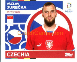 Václav Jurečka 2024 Topps UEFA Euro sticker #CZE21