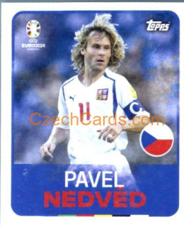 Pavel Nedved Legend 2024 Topps UEFA Euro sticker #LEG4