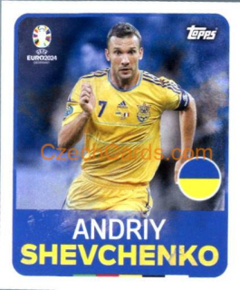 Andriy Shevchenko Legend 2024 Topps UEFA Euro sticker #LEG5