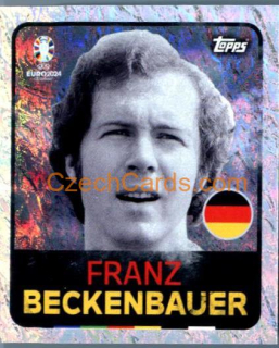 Franz Beckenbauer Legend 2024 Topps UEFA Euro sticker foil #LEG9