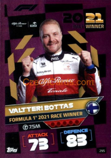 Valtteri Bottas (Alfa Romeo) 2022 Turbo Attax purple #295