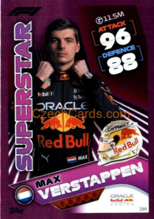 Max Verstappen (Red Bull Racing) 2022 Turbo Attax purple #299