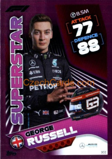 George Russell (Mercedes-AMG) 2022 Turbo Attax purple #302