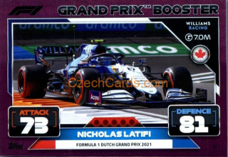 Nicholas Latifi (Williams) 2022 Turbo Attax purple #324