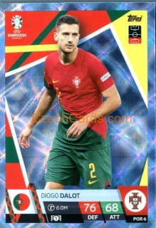 Diogo Dalot 2024 EURO Match Attax crystal parallel #POR6