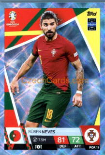 Rúben Neves 2024 EURO Match Attax crystal parallel #POR11