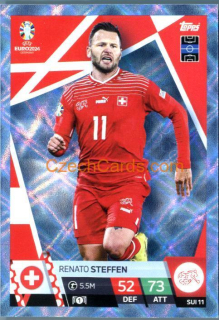 Renato Steffen 2024 EURO Match Attax crystal parallel #SUI11