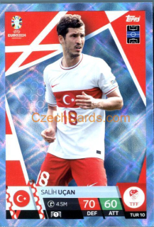 Salih Uçan 2024 EURO Match Attax crystal parallel #TUR10