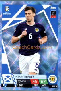 Kieran Tierney 2024 EURO Match Attax crystal parallel #SCO4