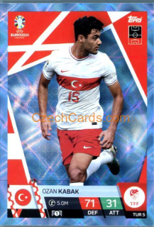 Ozan Kabak 2024 EURO Match Attax crystal parallel #TUR5