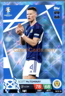 Scott McTominay 2024 EURO Match Attax crystal parallel #SCO10