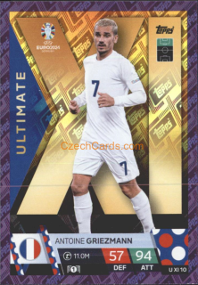 Antoine Griezmann 2024 EURO Match Attax Ultimate XL purple parallel #UXI10