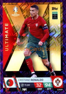 Cristiano Ronaldo 2024 EURO Match Attax Ultimate XL purple parallel #UXI9