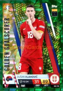 Dušan Vlahović 2024 EURO Match Attax Golden Goalscorer #GG10