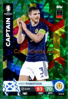 Andy Robertson 2024 EURO Match Attax Hero green parallel #SCO8