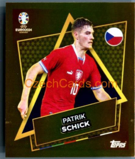 Patrik Schick 2024 Topps UEFA Euro sticker gold #CZE-SP