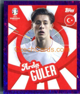 Arda Güler 2024 Topps UEFA Euro sticker foil #TUR-PTW