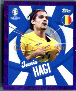 Ianis Hagi 2024 Topps UEFA Euro sticker foil purple #ROM-PTW